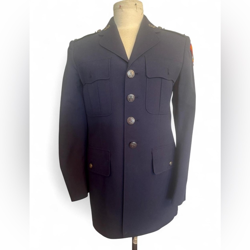 Vintage military jacket suit Civil Air Patrol (CAP) Cadet Officer shoulder board